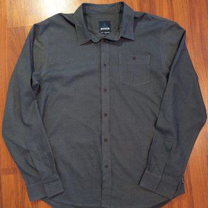 Men's Prana Large Long Sleeve Button Down Hemp Dress Shirt